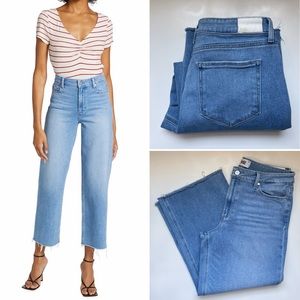 Paige Nellie Straight Fit Crop Jeans